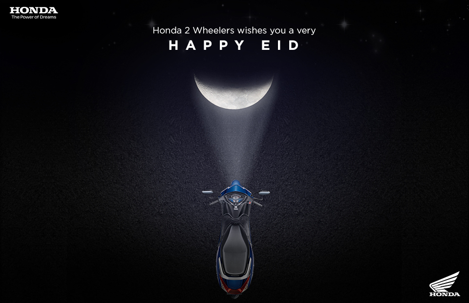Honda wheelers on may the festive season bring abundance of love and health to you and your family honda wheelers wishes you all a very happy eid eidmubarak httpstcojtxhpall