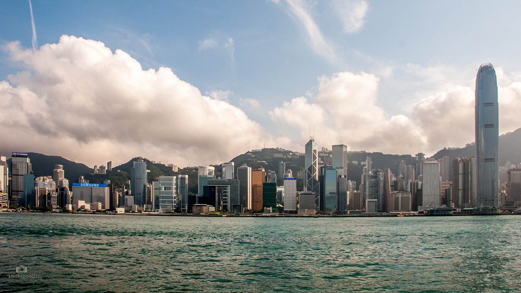Hong kong skyline k wallpaper desktop background