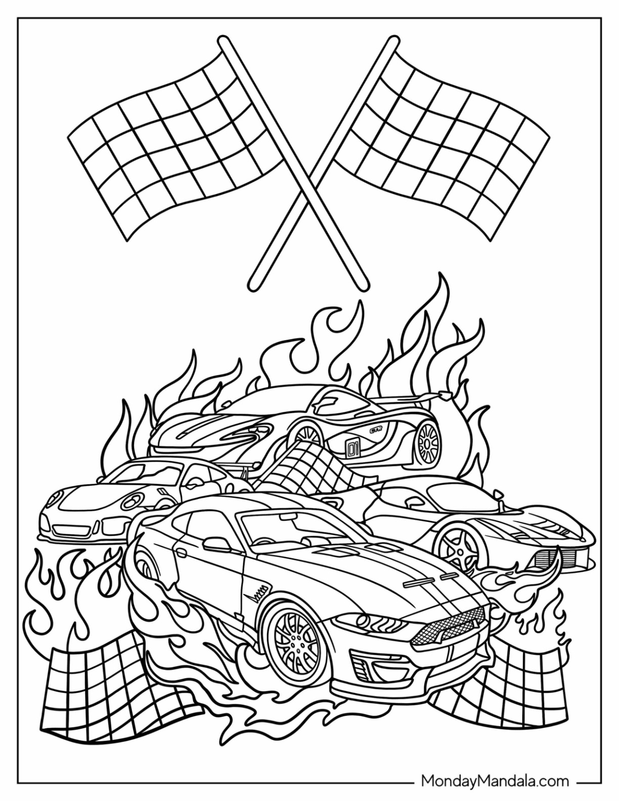 Hot wheels coloring pages free pdf printables