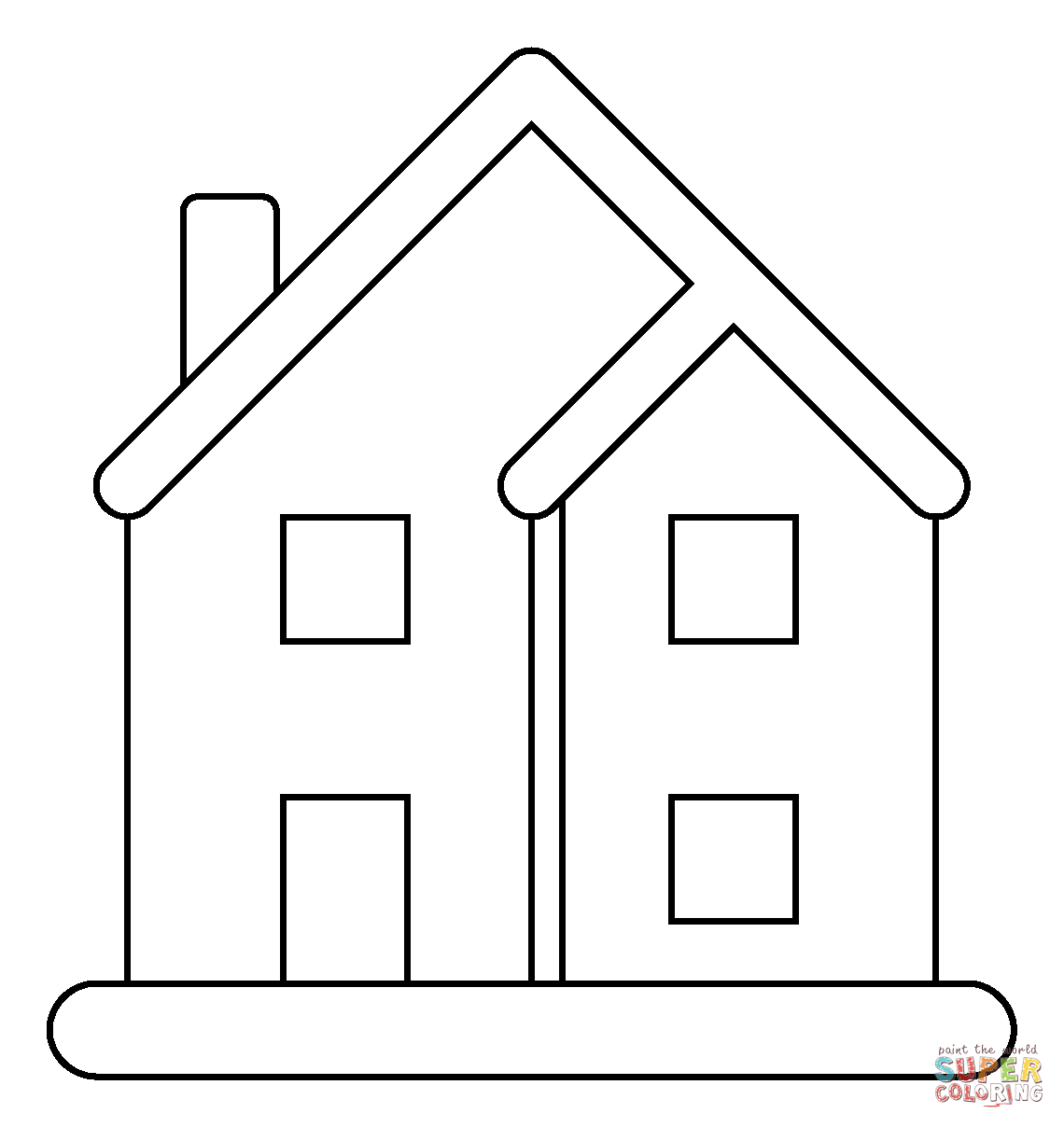 House emoji coloring page free printable coloring pages