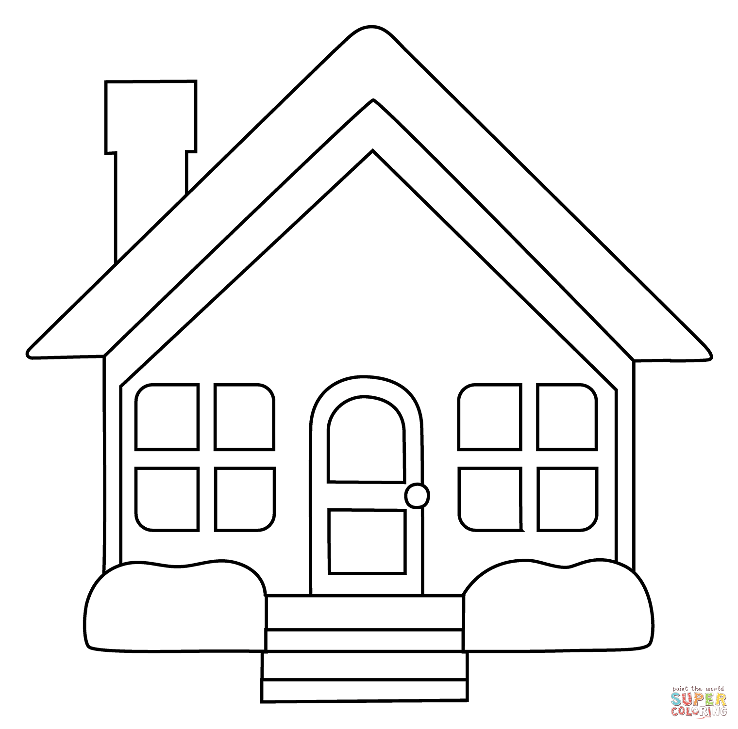 House emoji coloring page free printable coloring pages