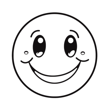 Happy emoji outline png transparent images free download vector files
