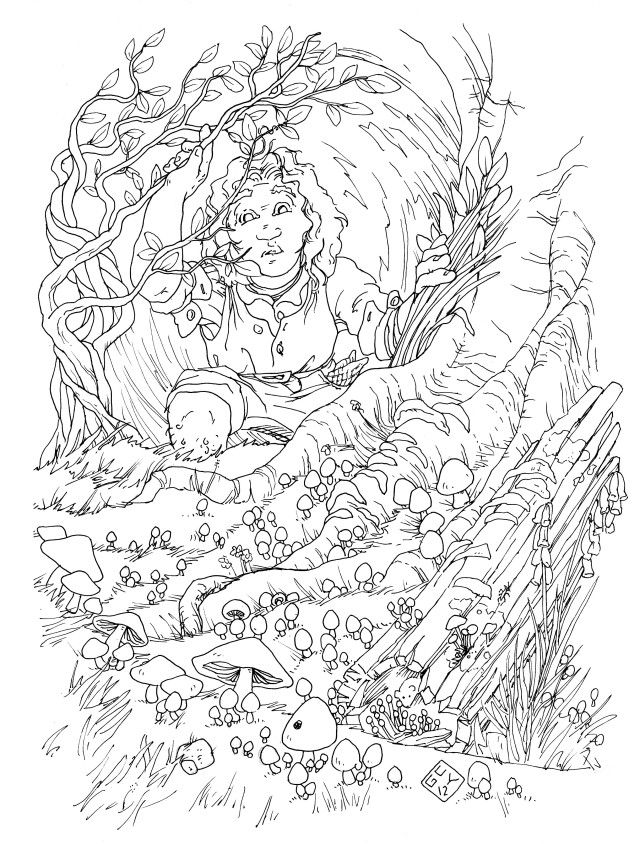 In a hole in the ground there lived a hobbitâ coloring pages coloring pages to print the hobbit