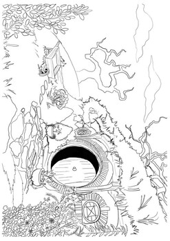 Bag end hobbitlord of the rings coloring by mrfitz tpt