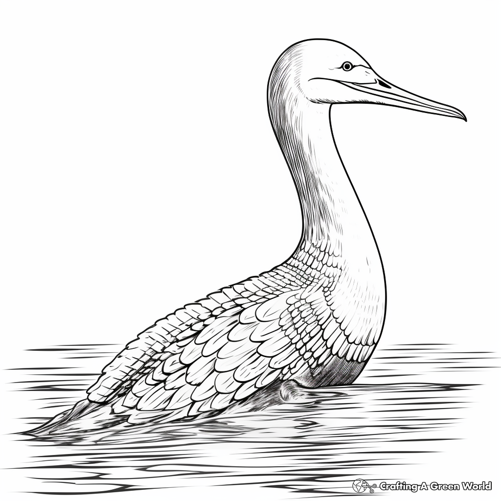 Loon coloring pages