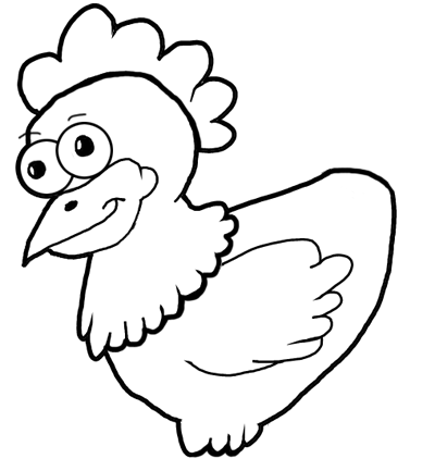 How to draw cartoon chickens hens farm animals step by step drawing tutorial for kids