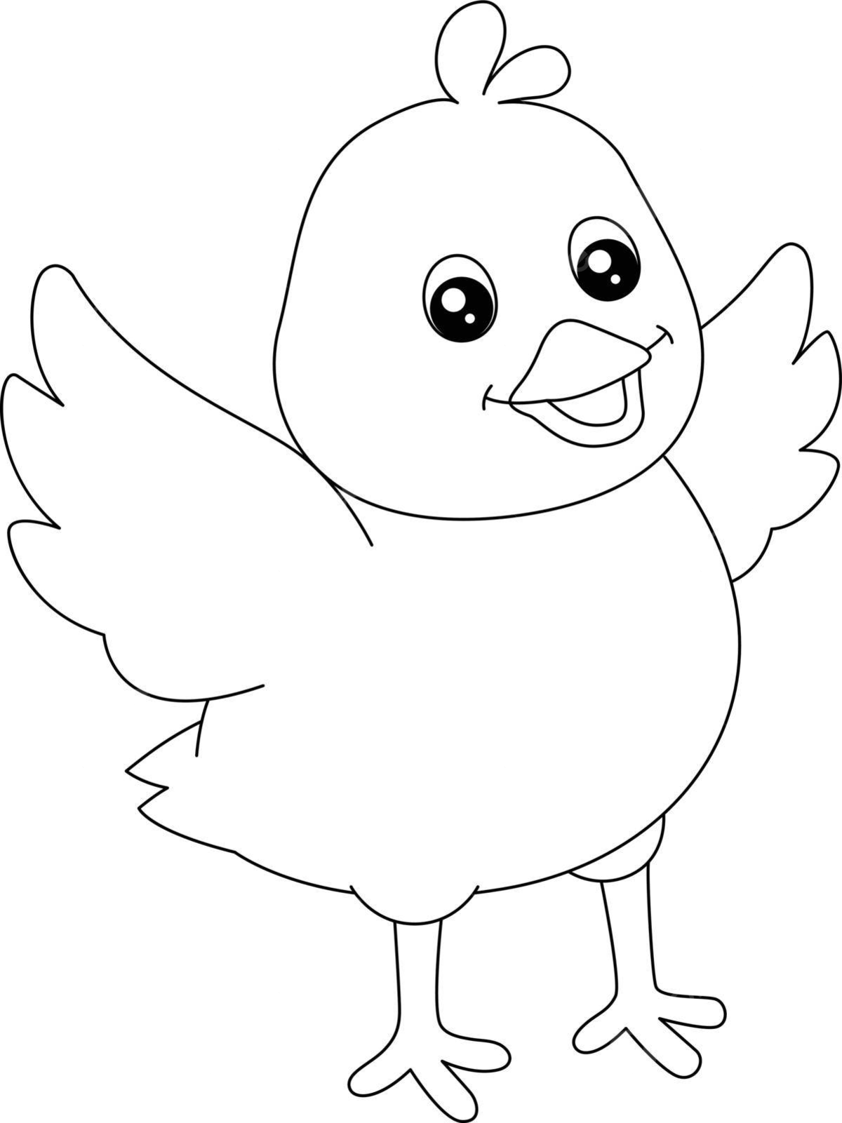 Chick flying coloring page isolated for kids toddler baby chicken chick vector chicken drawing baby drawing ring drawing png and vector with transparent background for free download