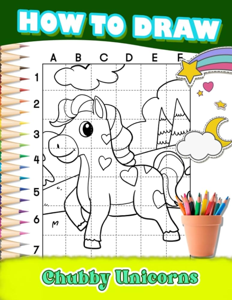 How to draw chubby unicorns kawaii activity workbook to learn to draw coloring pages with unicorns for kids and toddlers relaxation and creativity gifts for children gag gifts cruz