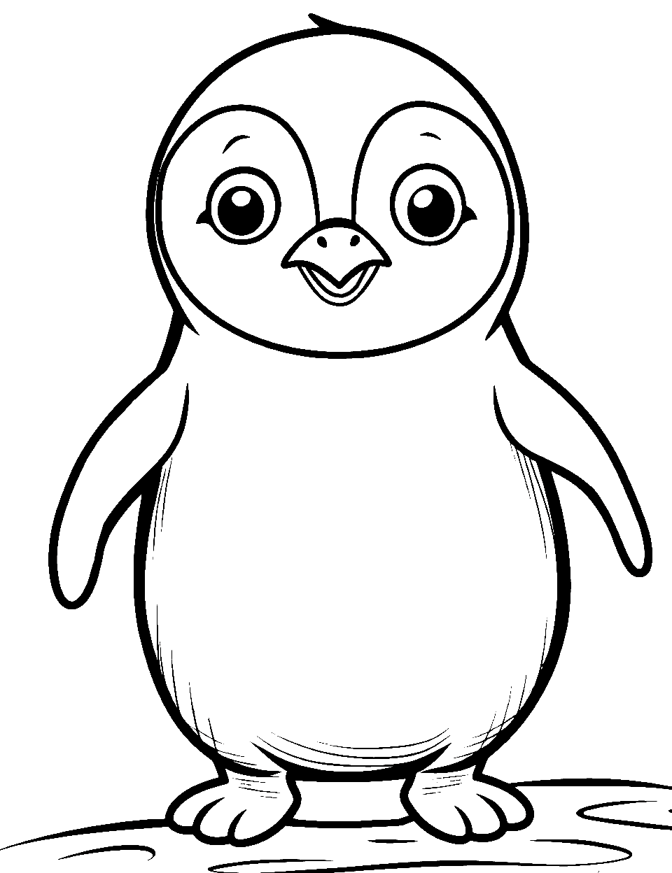 Penguin coloring pages free printable sheets