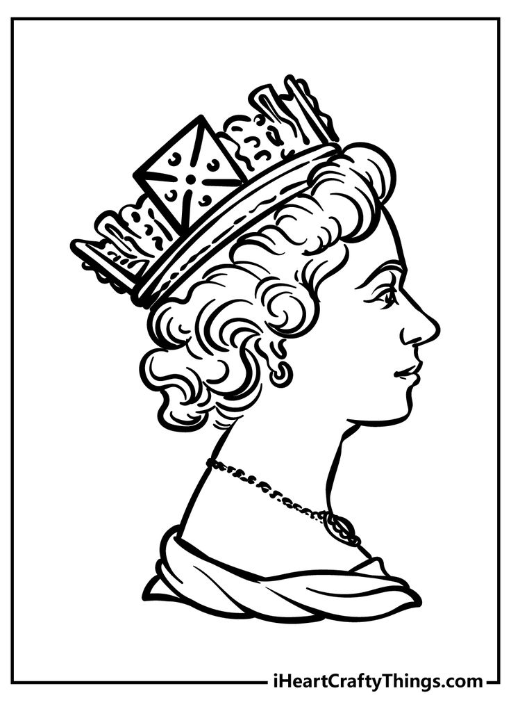 Queen coloring pages queen drawing coloring pages color
