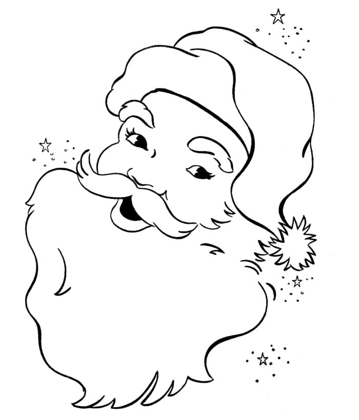 Best santa s shapes crafts colouring pages