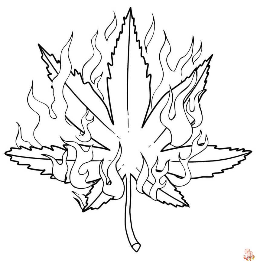 Explore the world of weed coloring pages printable free and easy