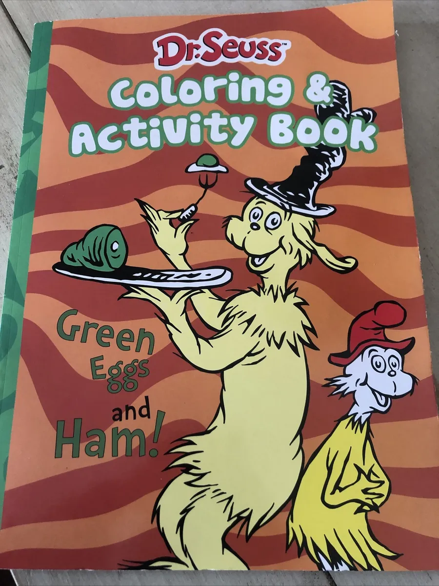 Drseuss green eggs and ham coloring activity book brand new