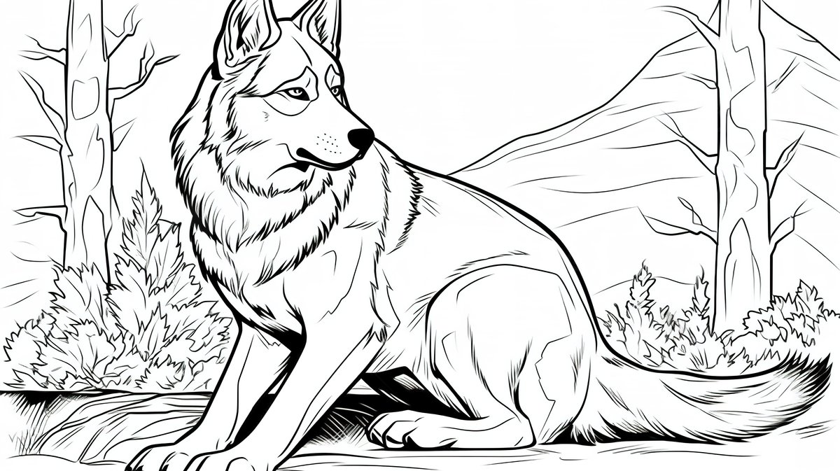 The wolf coloring page beautiful printable dog coloring pages for kids background husky coloring picture husky dog background image and wallpaper for free download