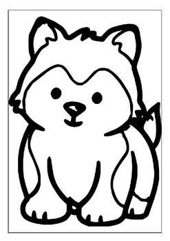 Printable husky coloring pages get creative and relax with these dogs pdf