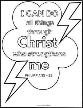 Christian bible coloring pages with bible verses by lydia almeida