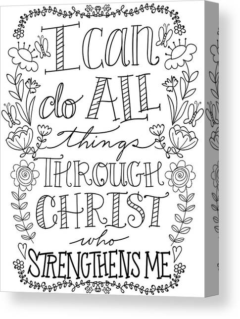 I can do all things through christ who strengthens me canvas prints wall art for sale