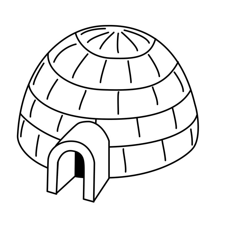 Igloo coloring page coloring pages for kids coloring pages igloo
