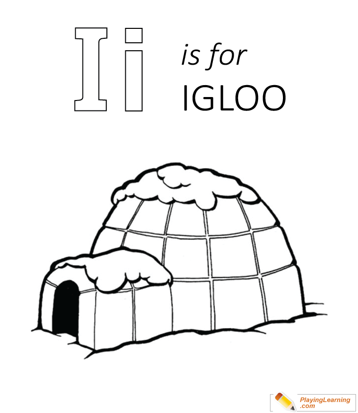 Eskimo igloo coloring page free eskimo igloo coloring page