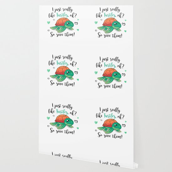 I like turtles so save them cute sea turtle wallpaper by sauer stoffe