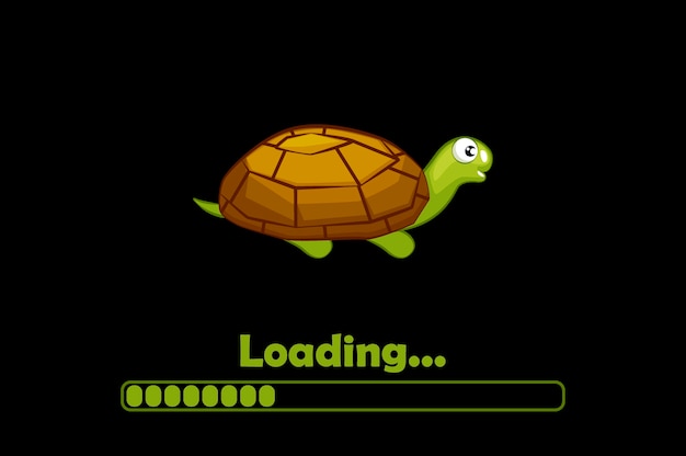 Slow turtle vectors illustrations for free download