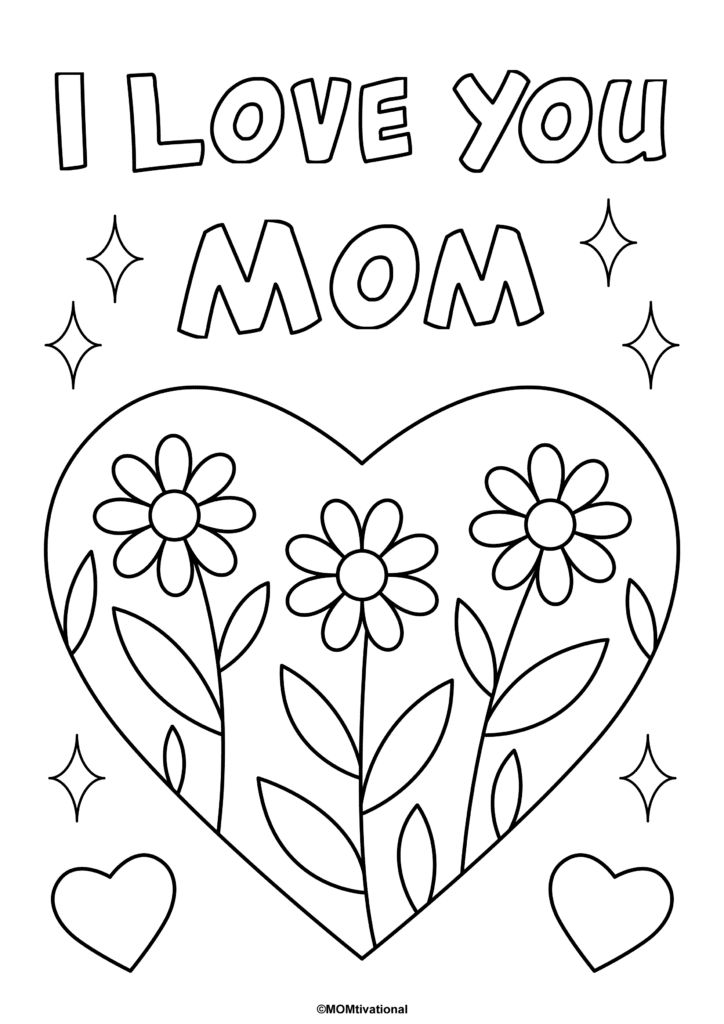 Free mothers day coloring printables