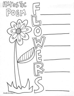 Creative acrostic poem templates