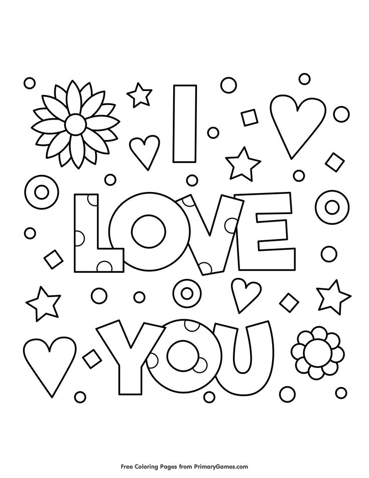 I love you coloring page â free printable ebook valentine coloring pages valentines day coloring page valentine coloring
