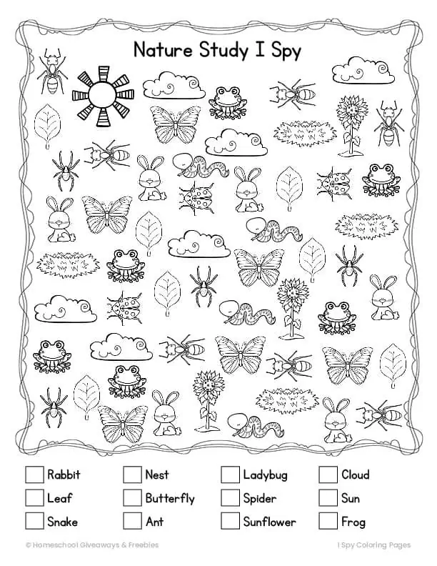 The best i spy coloring pages for kids easy