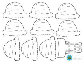 Ice cream cone with scoops free printable coloring pages math activities math for kids