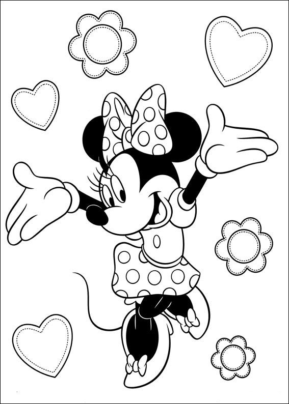 Minnie mouse printable coloring book disegni da colorare minnie mouse pagine da colorare disney
