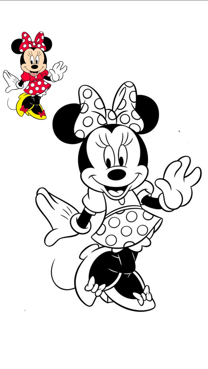 Minnie mouse mickey mouse coloring pages minnie mouse coloring pages disney coloring pages