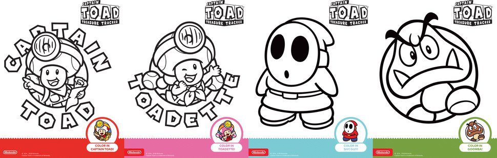 Captain toad printable coloring pages