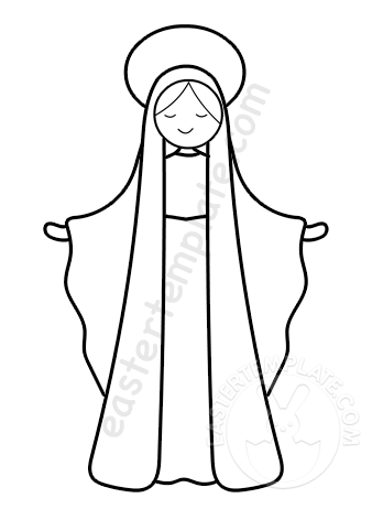 Immaculate conception coloring page