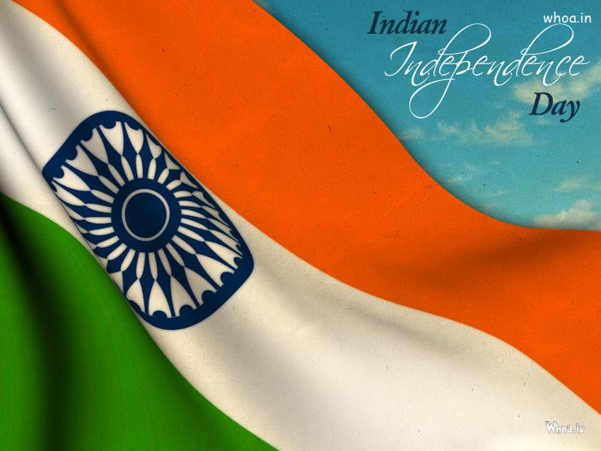 National flag with dian dependence day hd wallpaper