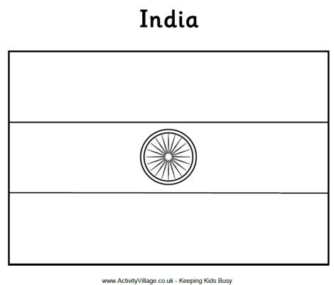 India flag louring page india flag flag loring pages world thinking day