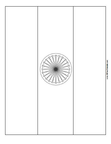 India flag coloring page â free printable