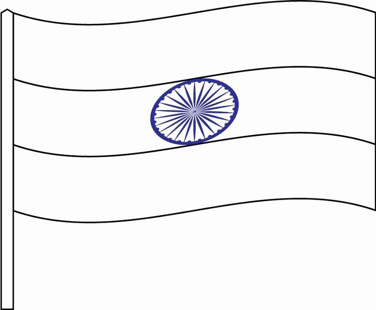 Coloring pages indian flag coloring pages