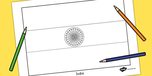 India flag louring sheet teacher made