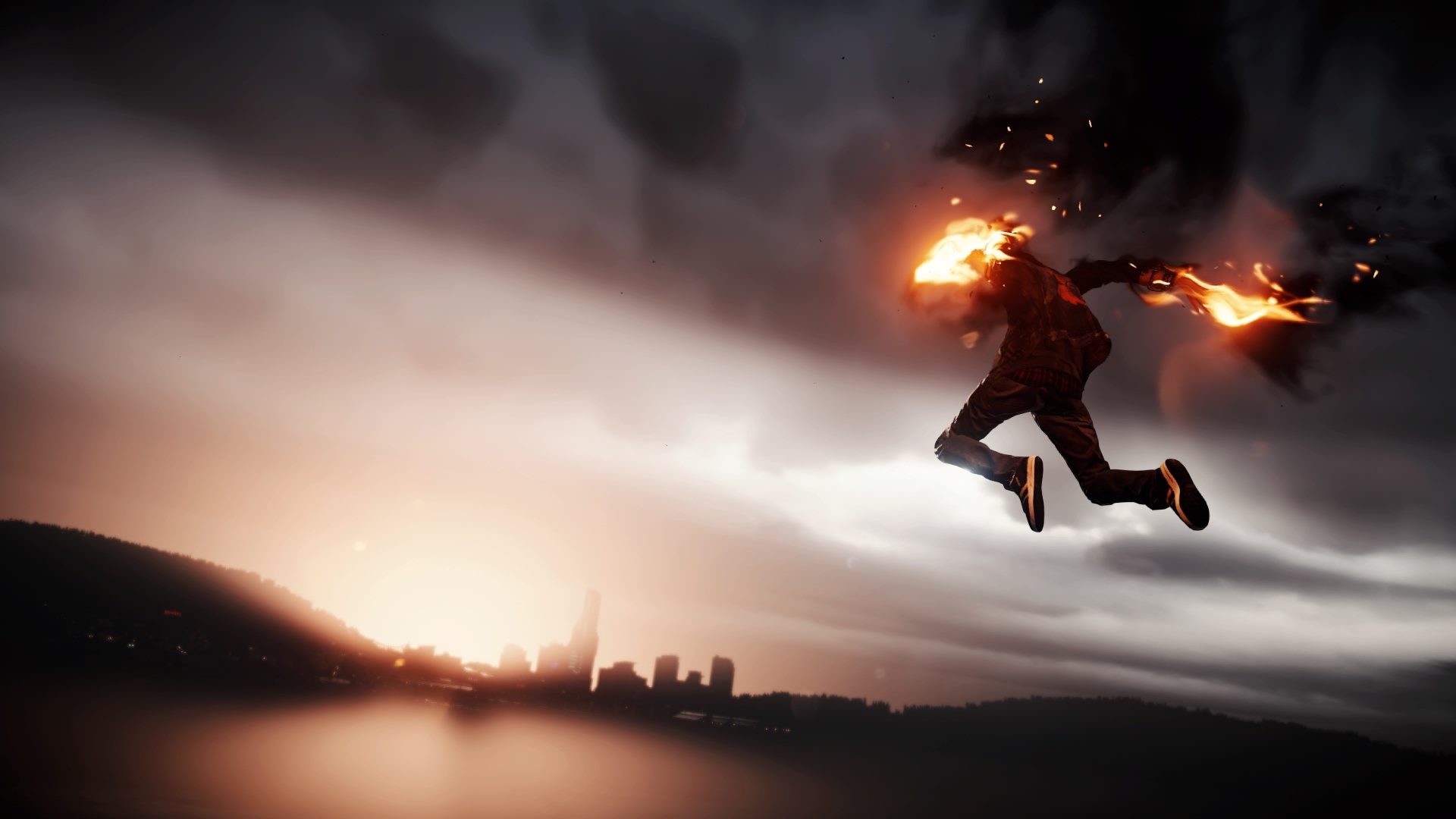 Wallpaper id infamous second son fire superhero video games infamous free download
