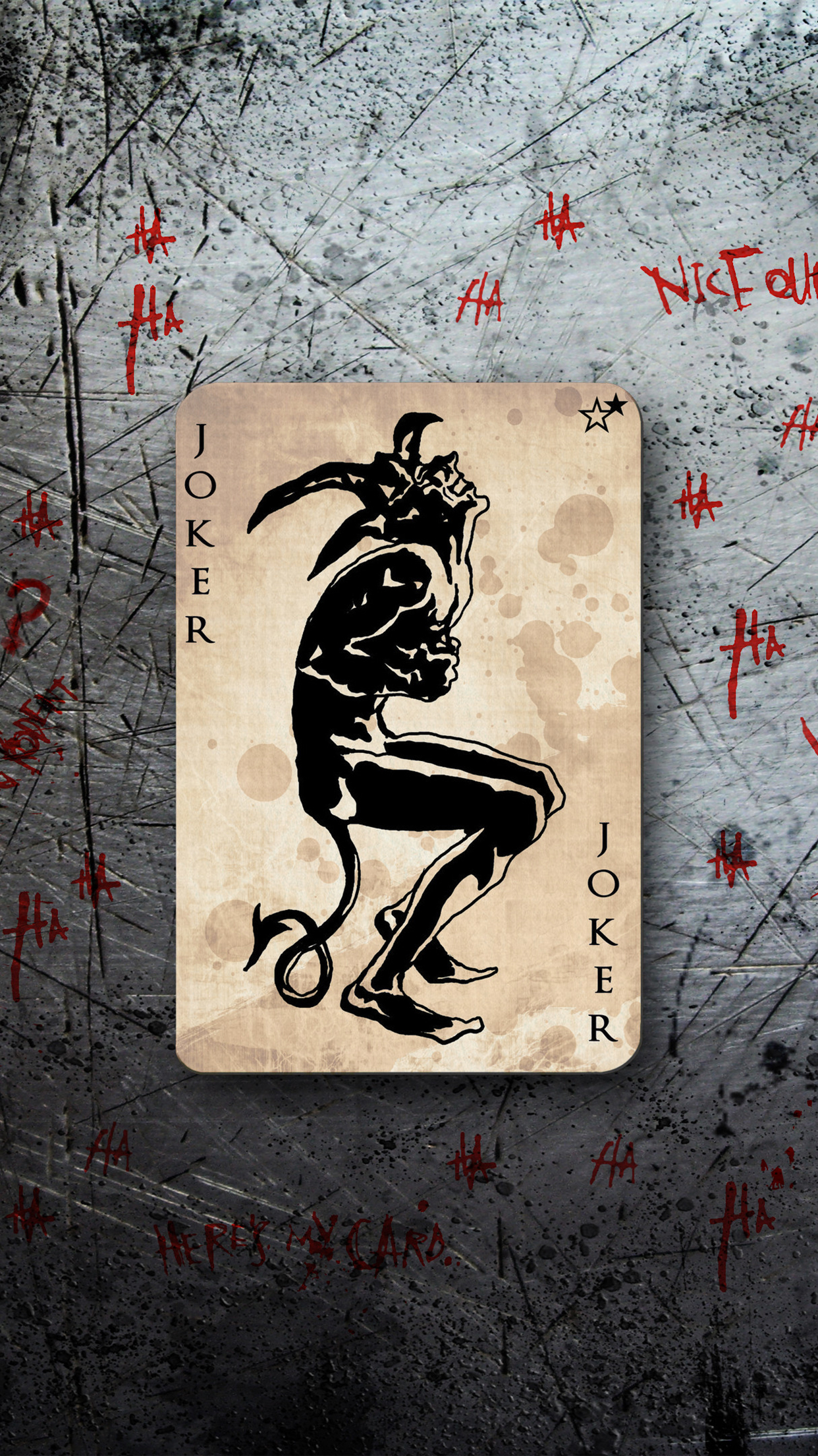 Joker card wallpaper for iphone pro max x