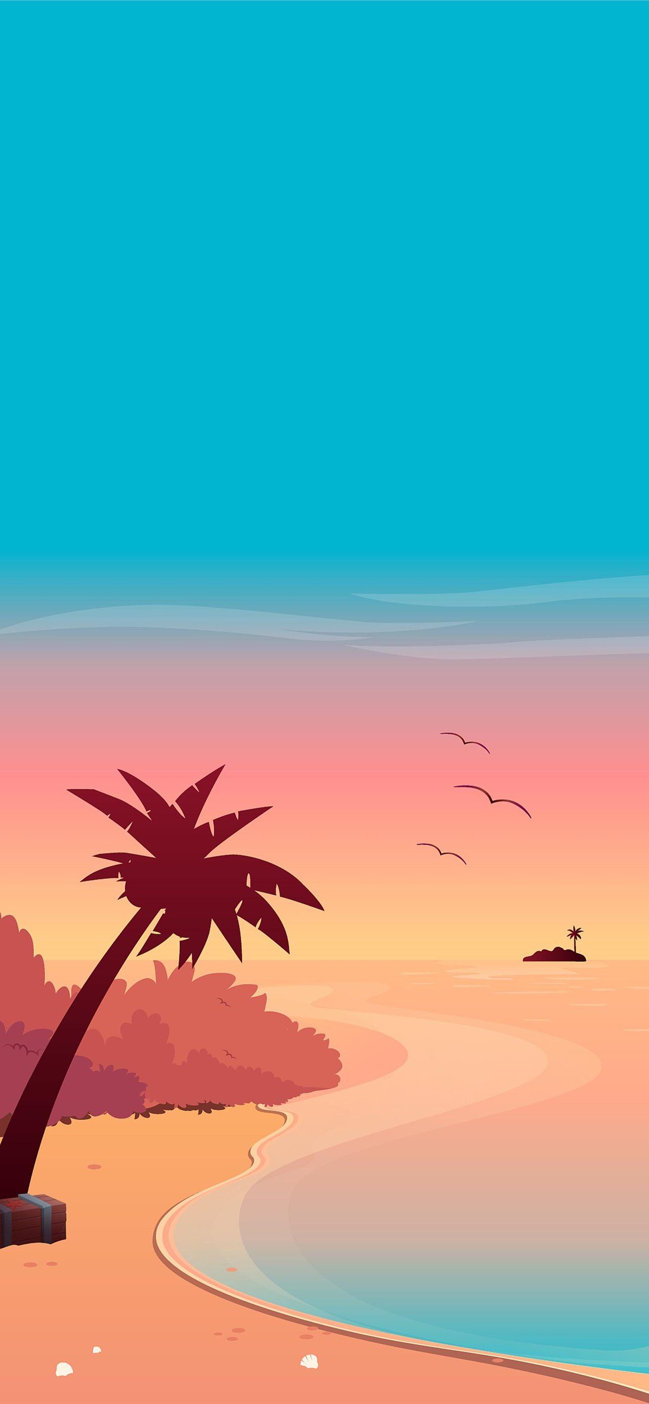Summer artwork cave iphone wallpapers free download