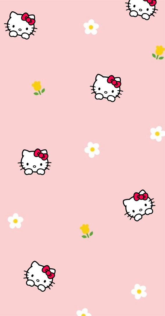 Cute hello kitty wallpaper ideas flower hello kitty background