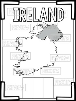 Ireland coloring pages by the virtual explorer tpt