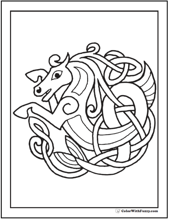 Celtic coloring pages â irish scottish gaelic kids adults pdf