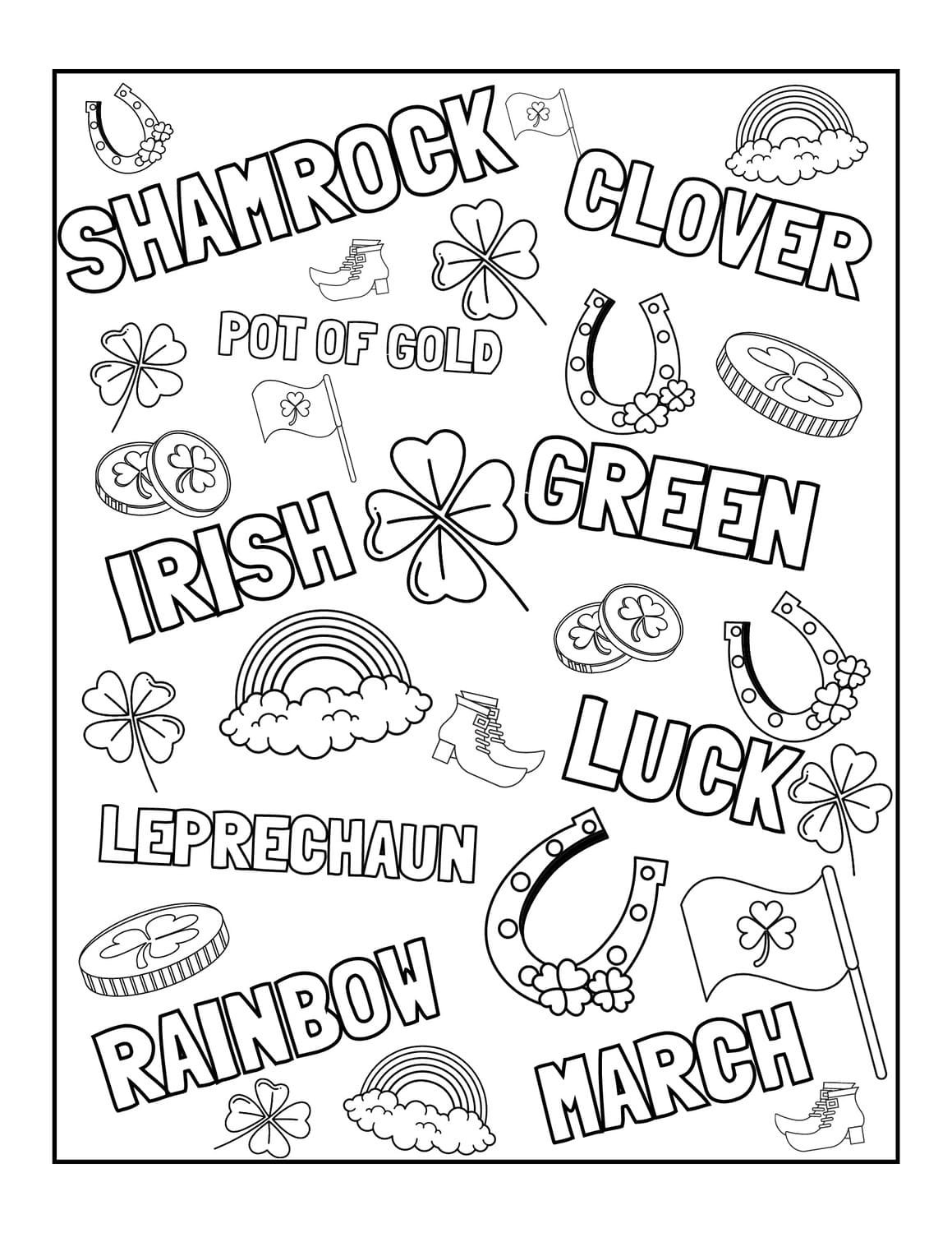 Ireland coloring pages printable for free download