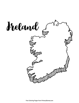 Ireland coloring page â free printable pdf from