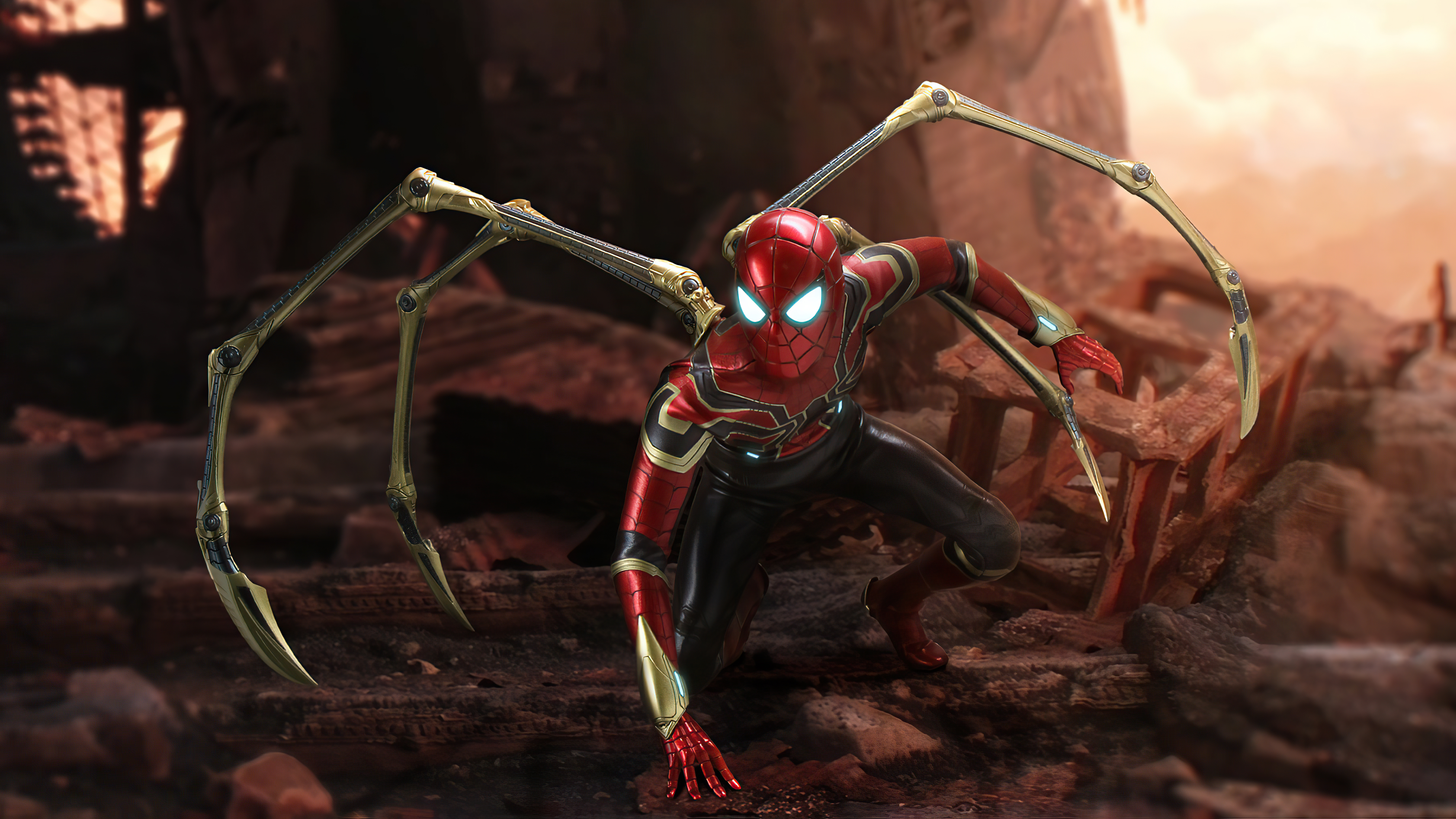 Iron spider art k hd superheroes k wallpapers images backgrounds photos and pictures