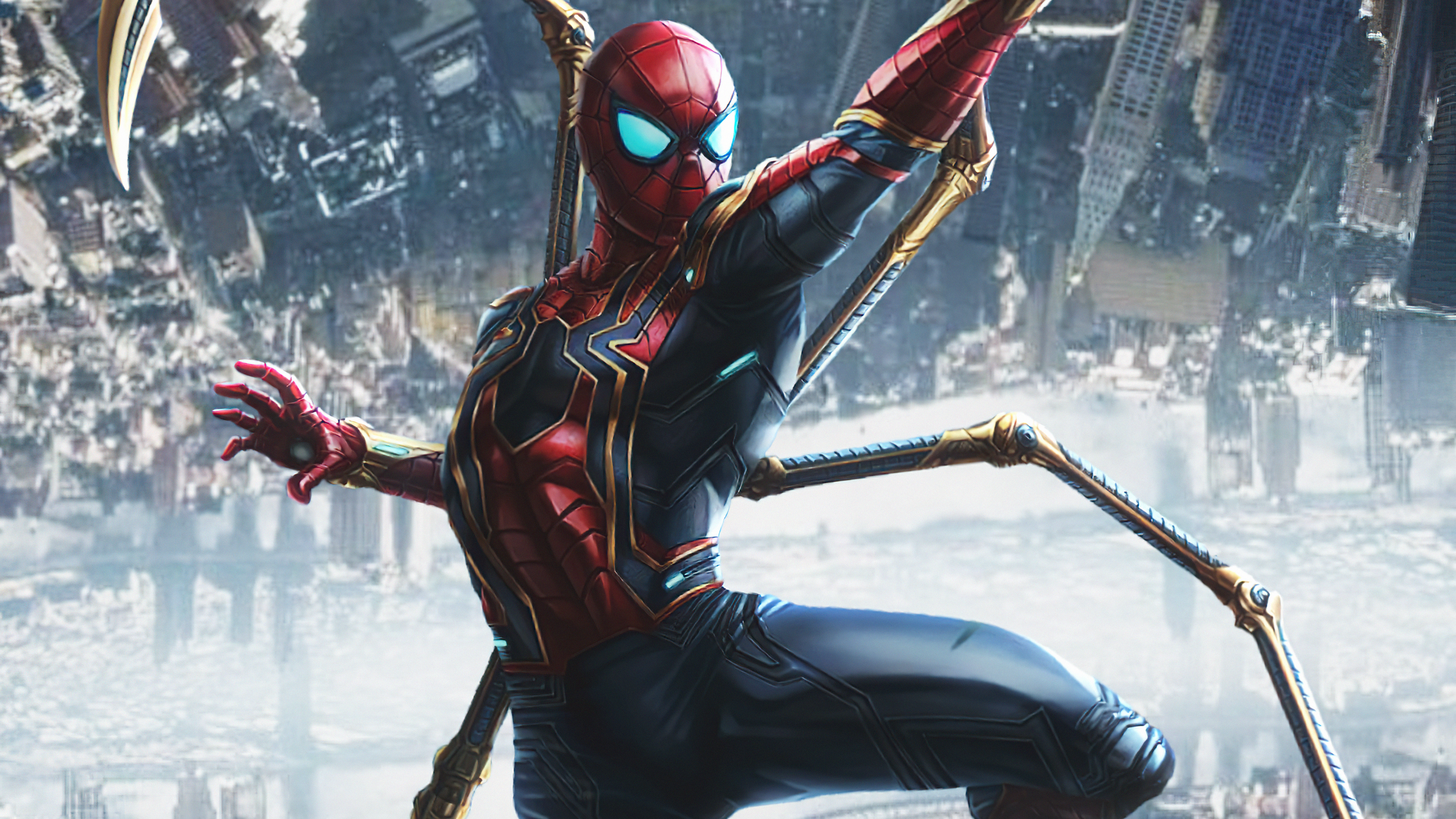 Iron spider in spiderman no way home hd superheroes k wallpapers images backgrounds photos and pictures