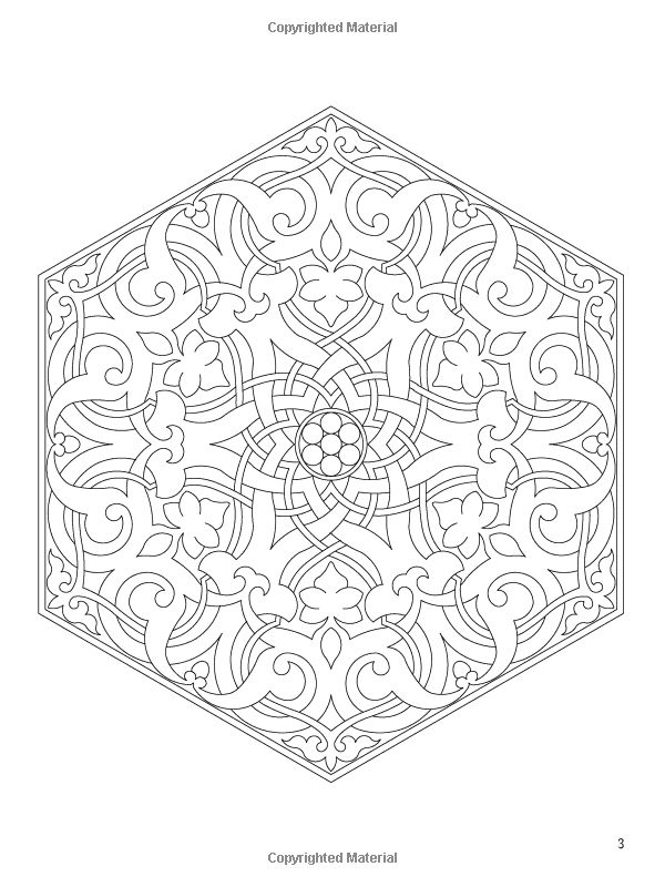 Arabic floral patterns islamic art pattern mandala coloring pages paper embroidery